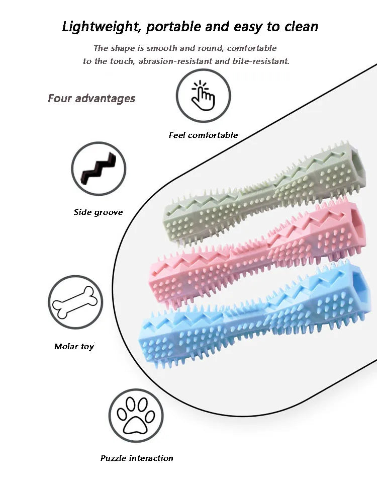 2 in 1 Dog Toothbrush and Chew Toy