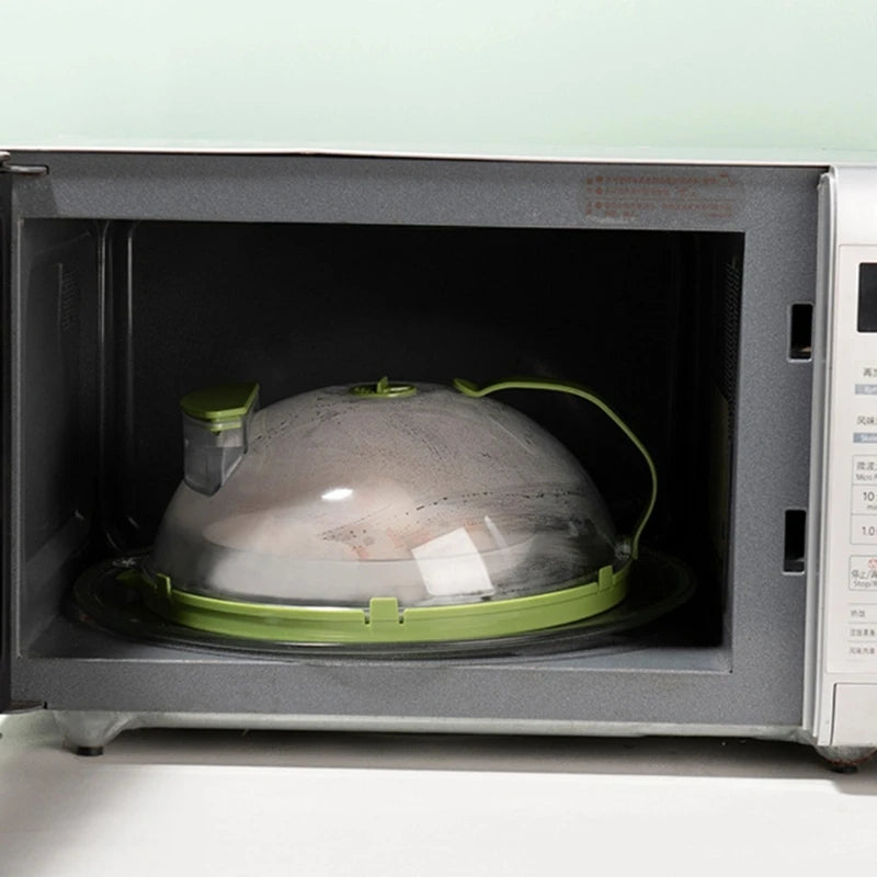 Clear Microwave Food Guard Lid (with Adjustable Steaming Vent)