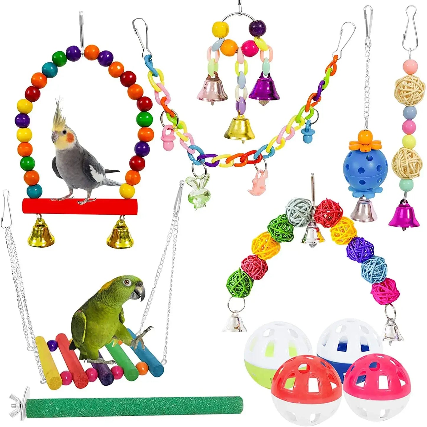 Bird Cage Toys for Parrots