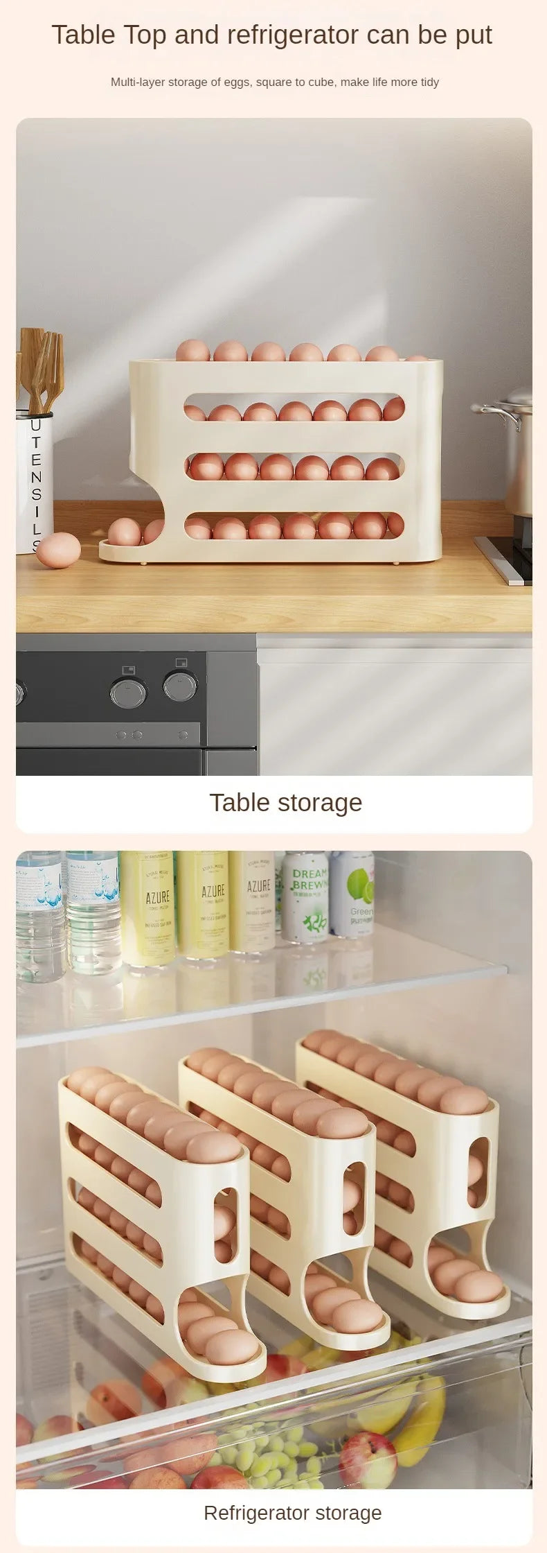 2-4 Layer Slide Egg Storage