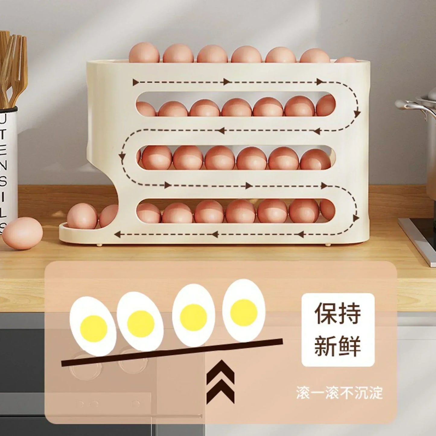 2-4 Layer Slide Egg Storage