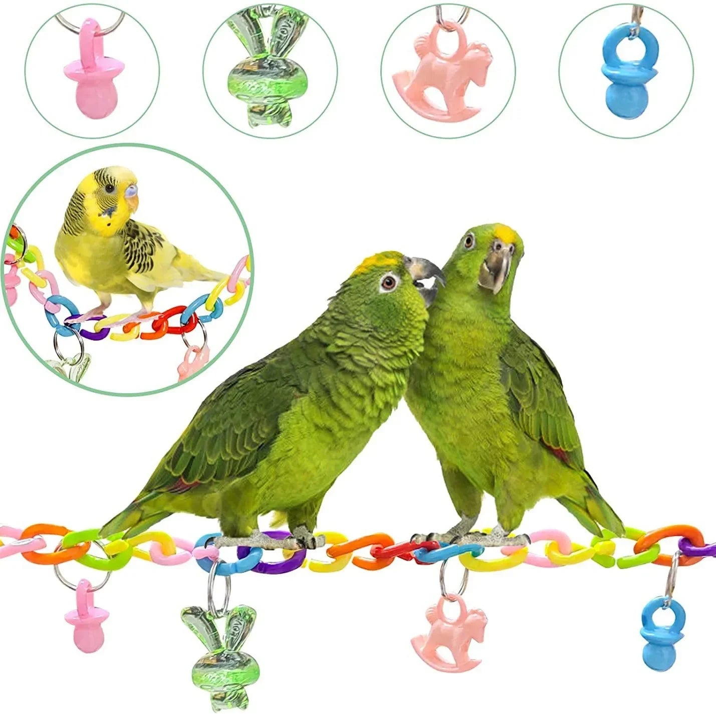 Bird Cage Toys for Parrots