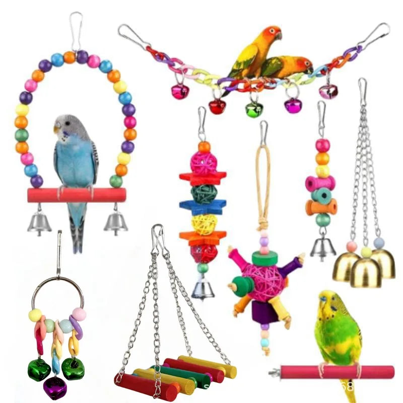 Bird Cage Toys for Parrots